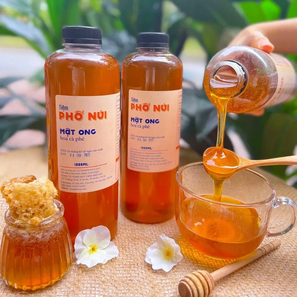 Mật ong hoa cà phê ngọt thanh, tự nhiên, hoàn hảo để nhâm nhi hay làm quà