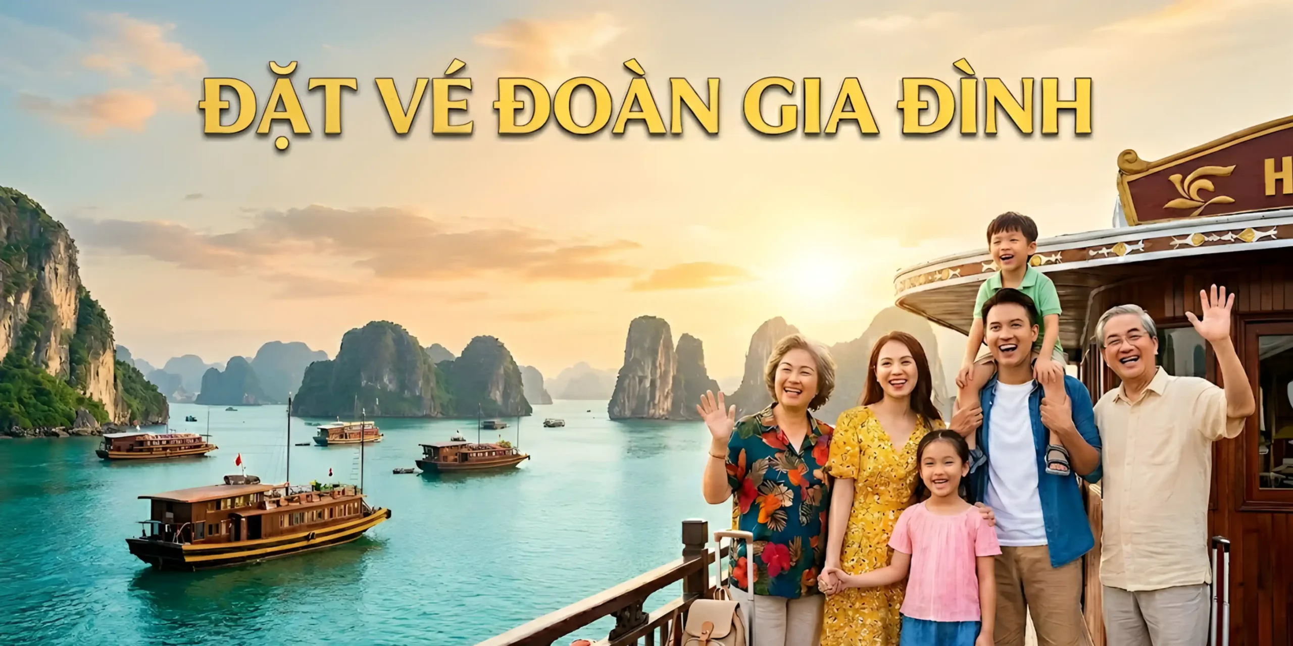 Đặt vé đoàn cho gia đình