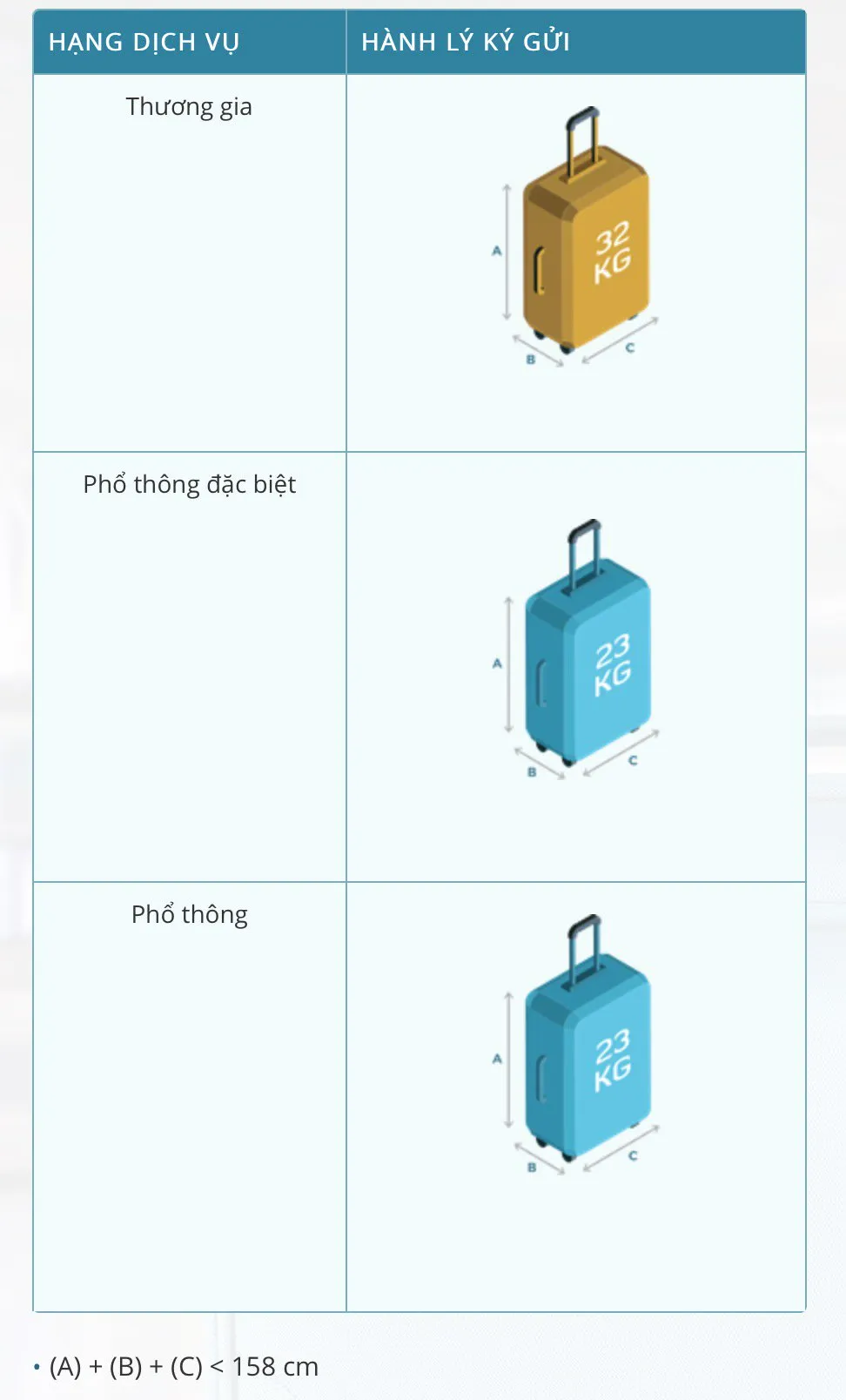 Quy định hành lý ký gửi của hãng Vietnam Airlines