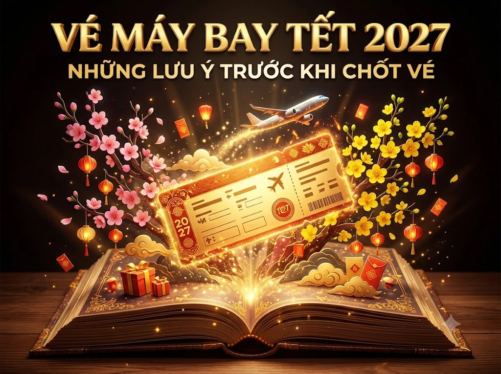 Vé máy bay Tết 2027 và những lưu ý trước khi chốt vé