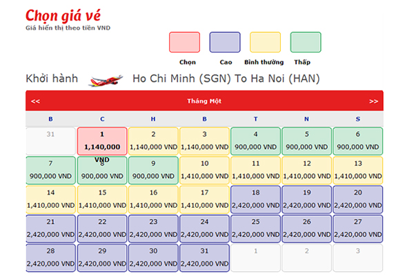 Vé máy bay Tết giá rẻ đi Hà Nội