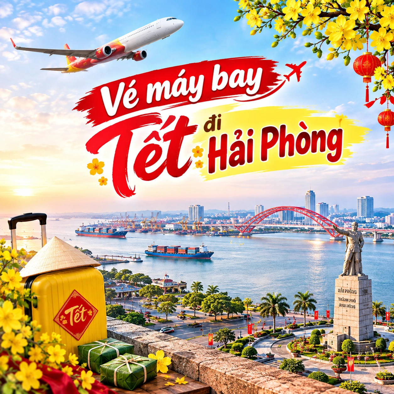 Vé máy bay Tết đi Hải Phòng, giá rẻ bất ngờ