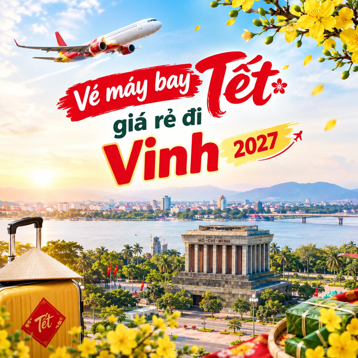 Vé máy bay Tết giá rẻ đi Vinh 2027, giá và mẹo săn vé