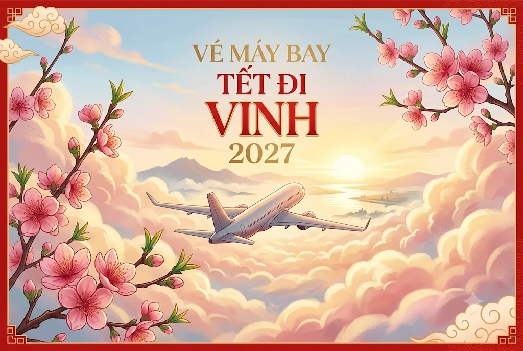 Vé máy bay Tết giá rẻ đi Vinh 2027, giá và mẹo săn vé