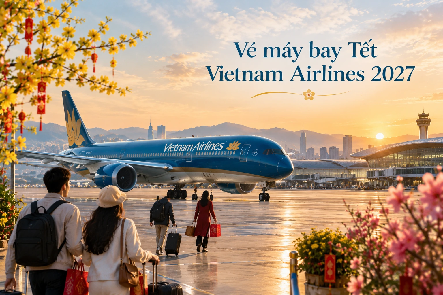 Vé máy bay Tết Vietnam Airlines 2027, ưu đãi và lịch bay mới nhất