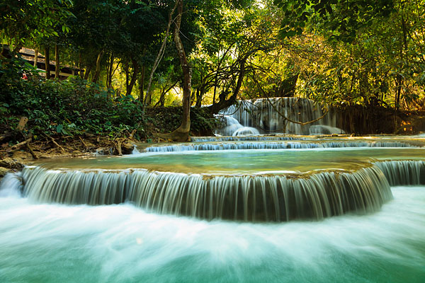 Một điểm du lịch tại Luông Pha Băng
