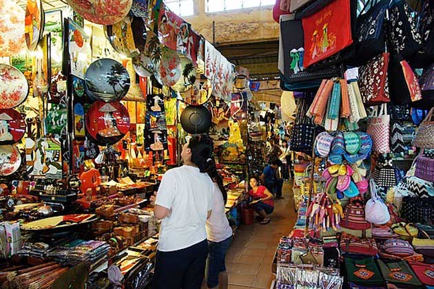 Một góc bên trong Chợ Bến Thành