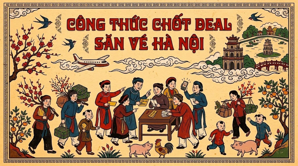 Giải mã cơn sốt vé máy bay khuyến mãi đi Hà Nội: Công thức chốt deal tận gốc