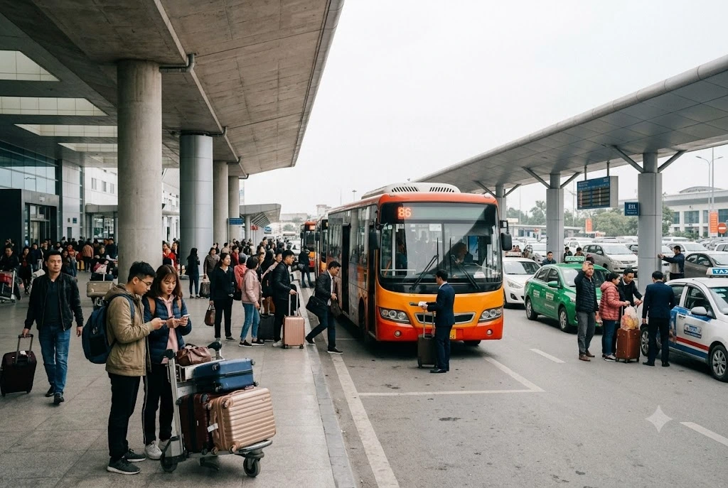 Cách thức di chuyển từ sân bay Nội Bài về trung tâm Hà Nội tiết kiệm và nhanh chóng