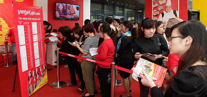 Hướng dẫn làm thủ tục đi máy bay Vietjet