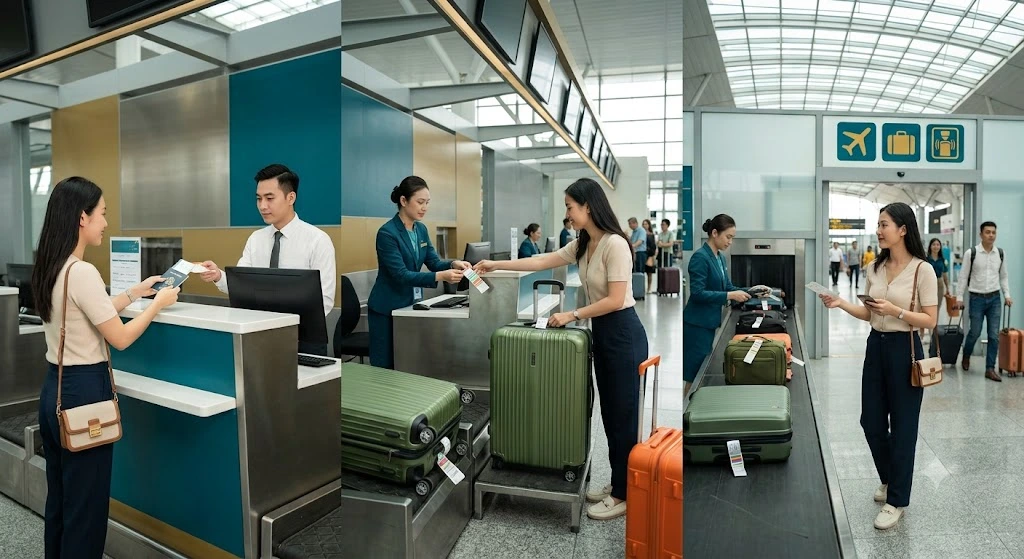 Quá Trình Làm Thủ Tục Check-In Và Ký Gửi Hành Lý