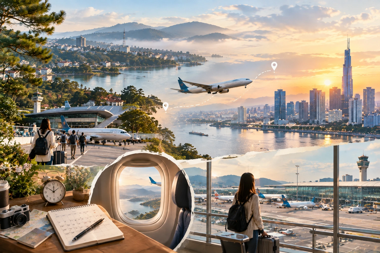 Đà Lạt Sài Gòn, chặng bay quen thuộc với nhu cầu cao nên thường có nhiều lựa chọn giá tốt.
