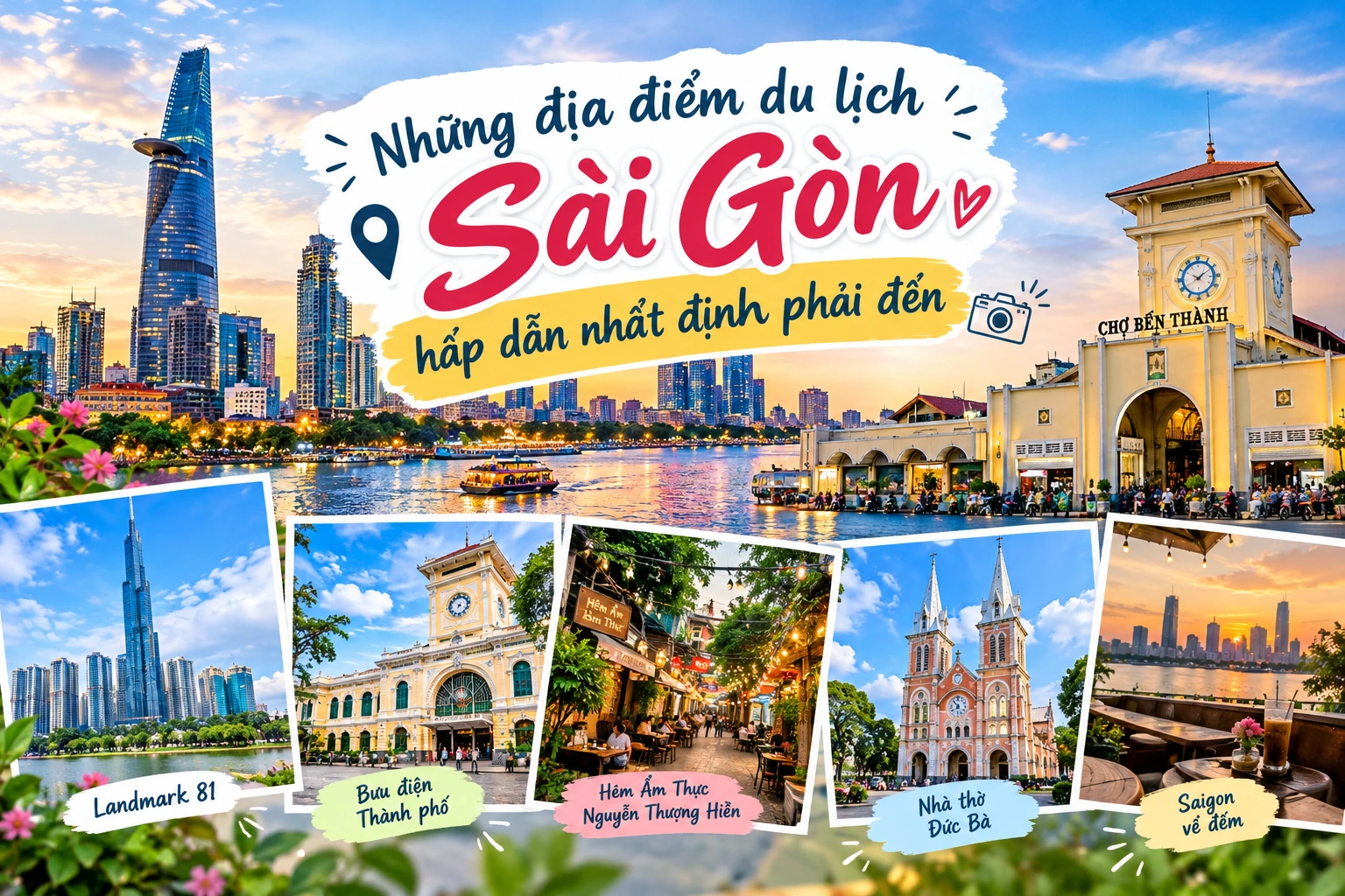 Những địa điểm du lịch Sài Gòn hấp dẫn nhất định phải đến