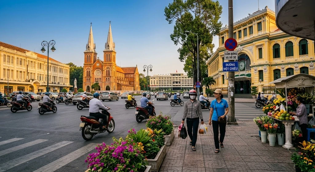 Sài Gòn giấu nắng vào những cơn mưa bất chợt, và giấu bình yên vào ly cà phê sữa đá ven đường.