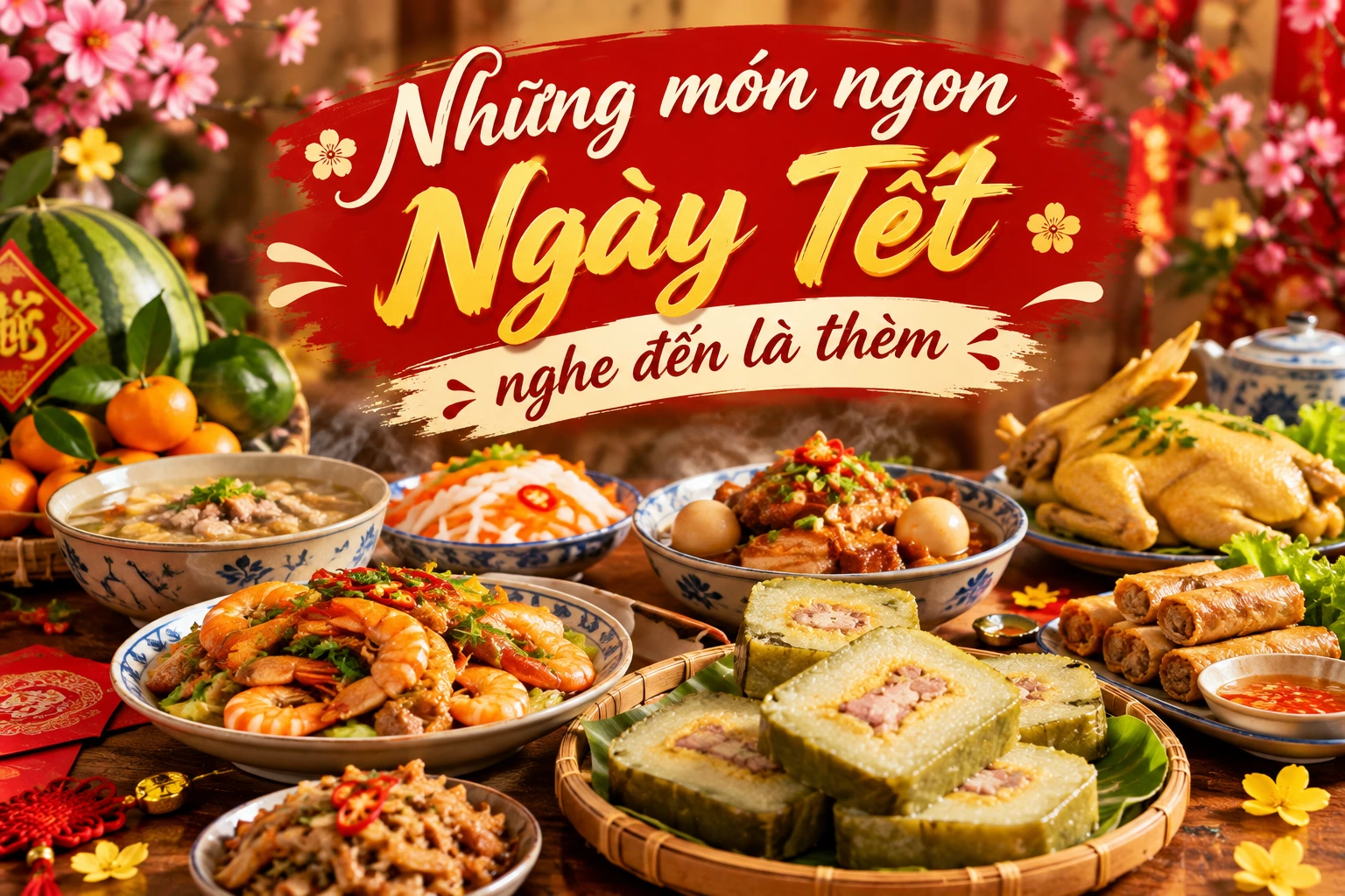 Những món ngon ngày Tết nghe đến là thèm