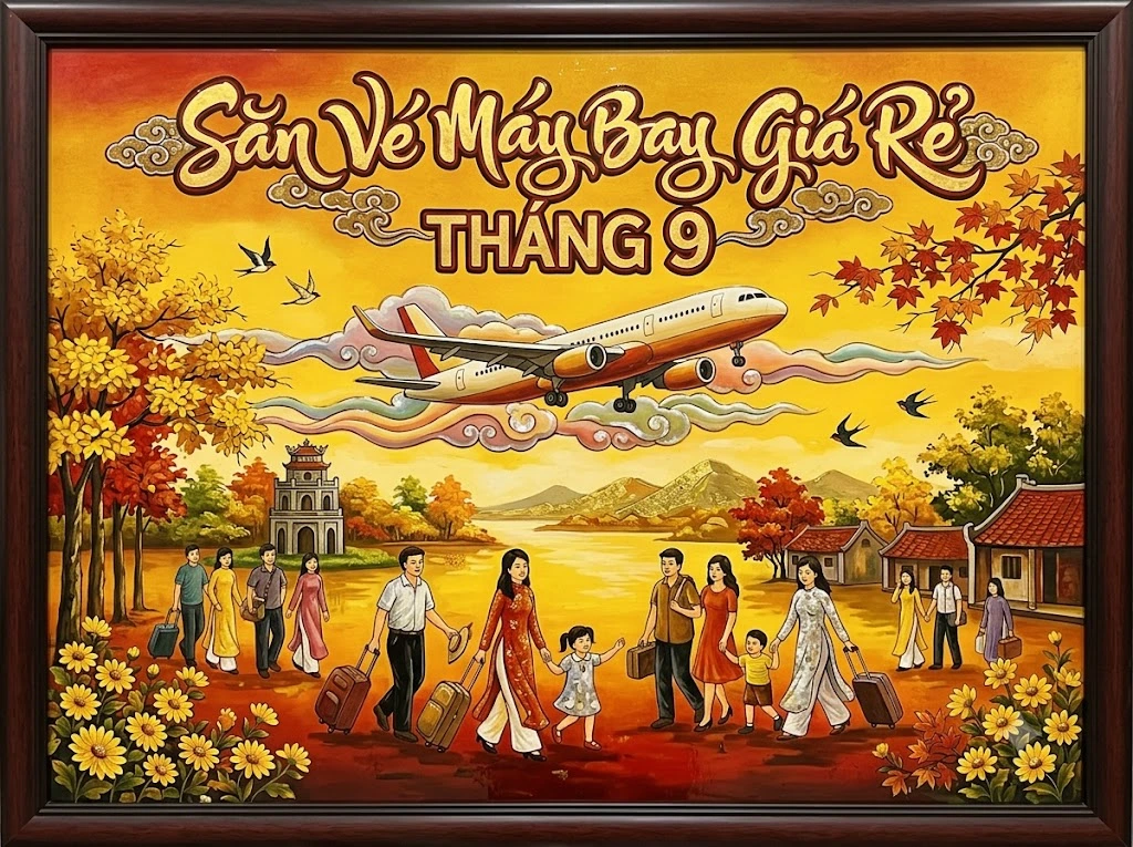 Săn vé máy bay giá rẻ tháng 9