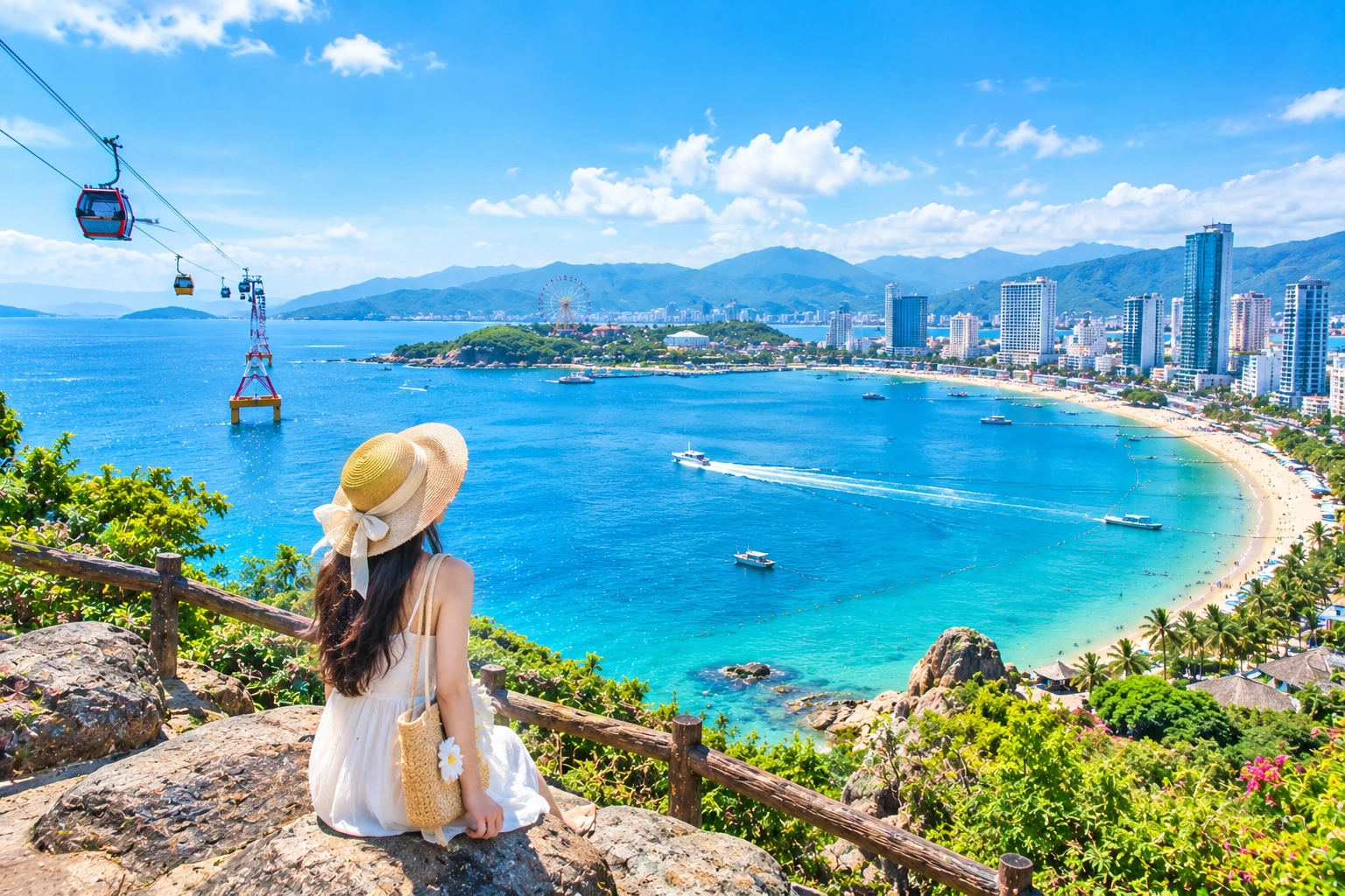 Nha Trang gây thương nhớ với đường bờ biển xanh ngắt, nắng vàng rực rỡ và nhịp sống trẻ trung
