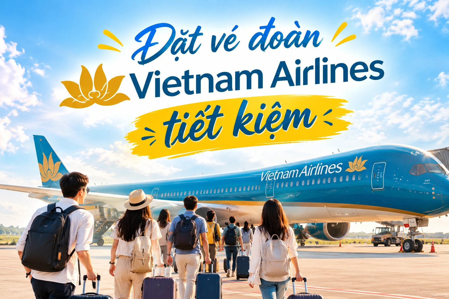 Đặt vé đoàn Vietnam Airlines nhanh gọn, tiết kiệm cho cả nhóm