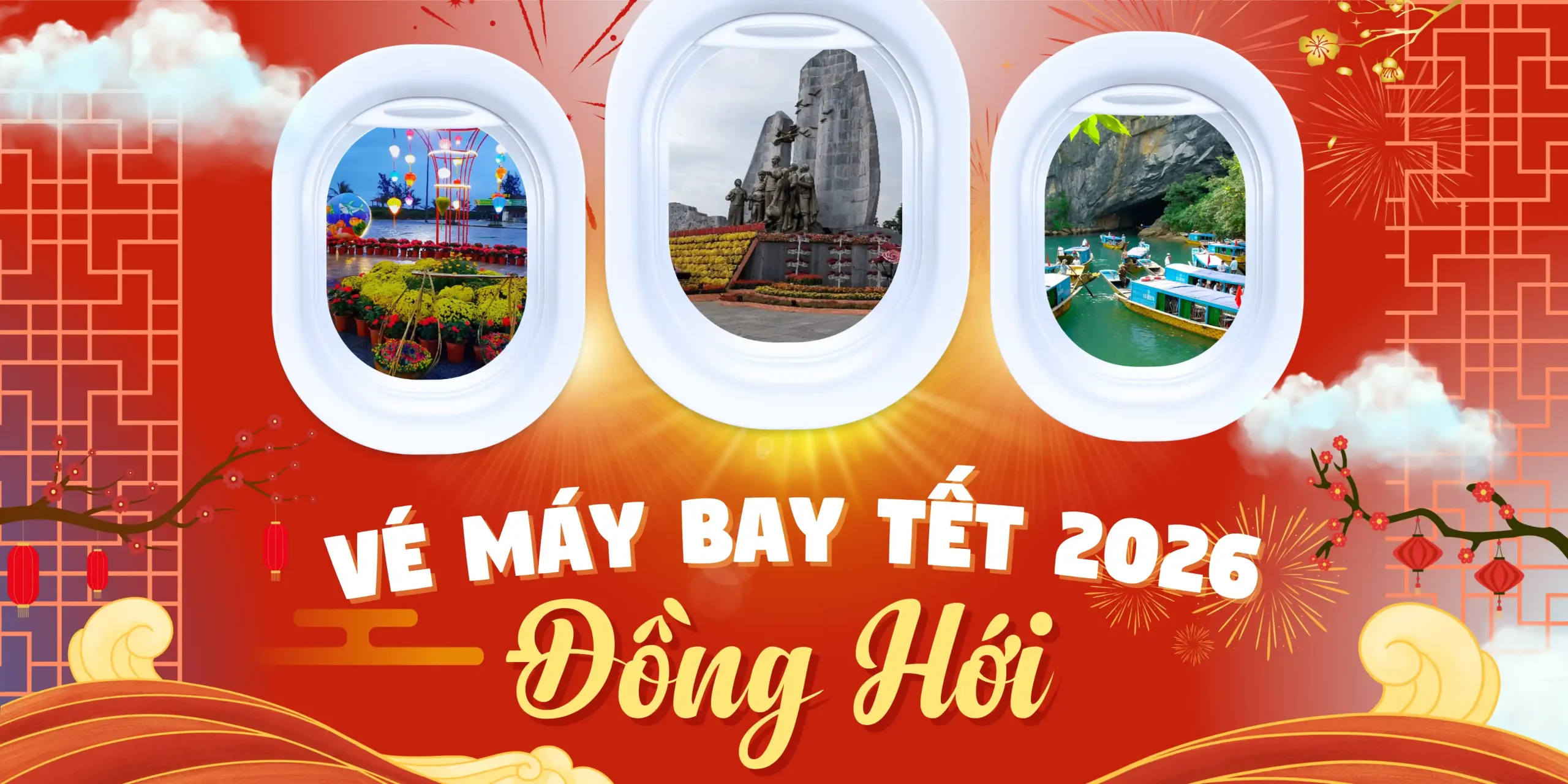 Vé máy bay Tết đi Đồng Hới, đoàn viên bên gia đình
