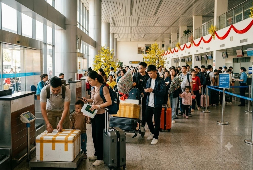 Lộ Trình Đếm Ngược Ngày 26 Tết: 4 Bước Vượt "ải" Cao Điểm Tân Sơn Nhất Thảnh Thơi