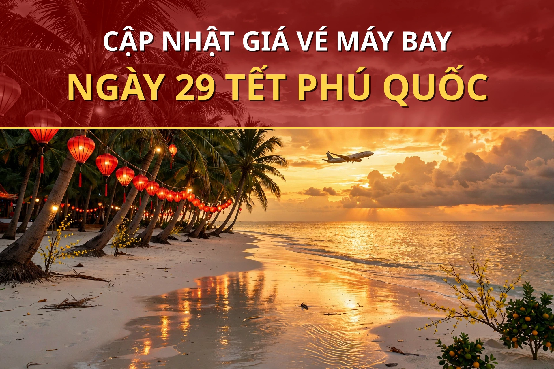 Cập nhật giá vé máy bay ngày 29 Tết Phú Quốc – TP.HCM chỉ từ 290K