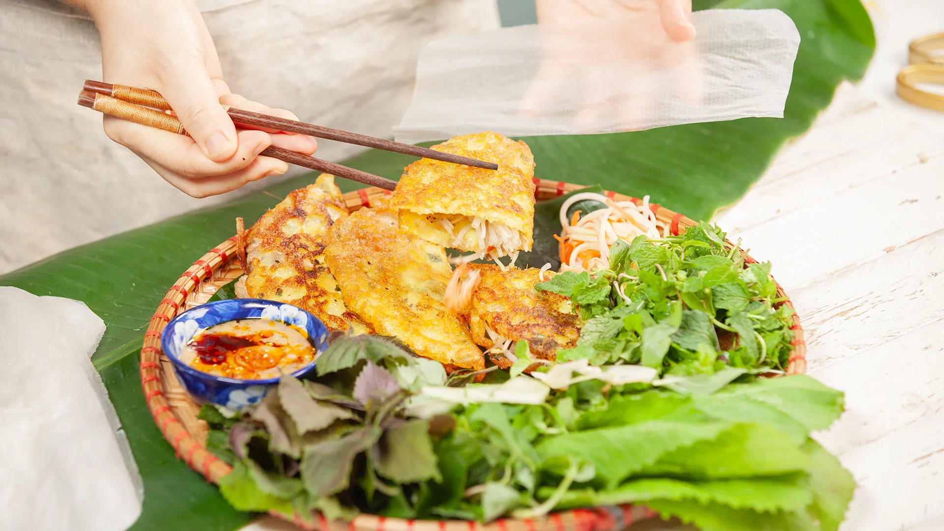 Món bánh xèo đặc trưng của Đà Nẵng.