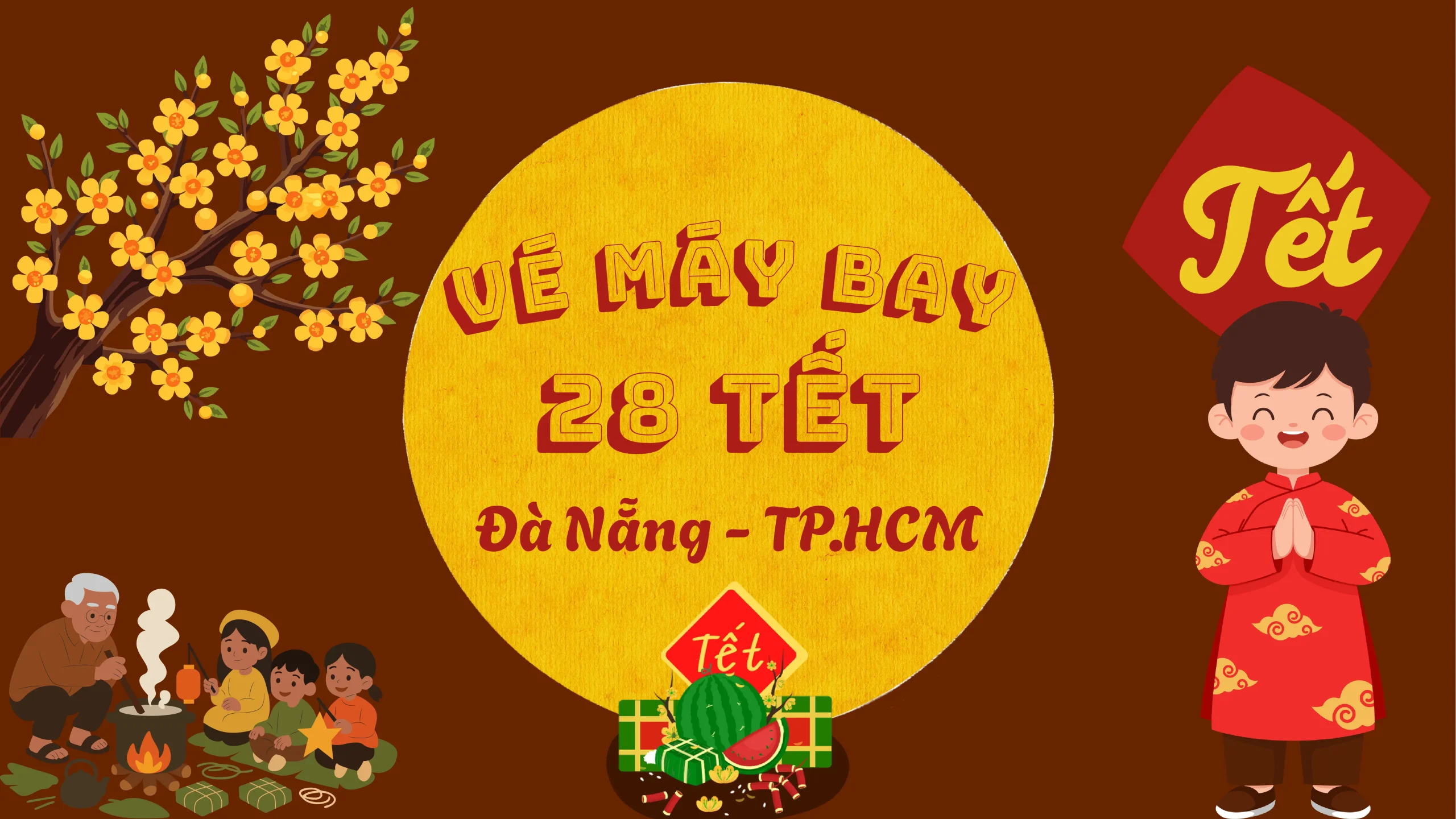 Cập nhật giá vé máy bay ngày 28 Tết Đà Nẵng – TP.HCM chỉ từ 0đ