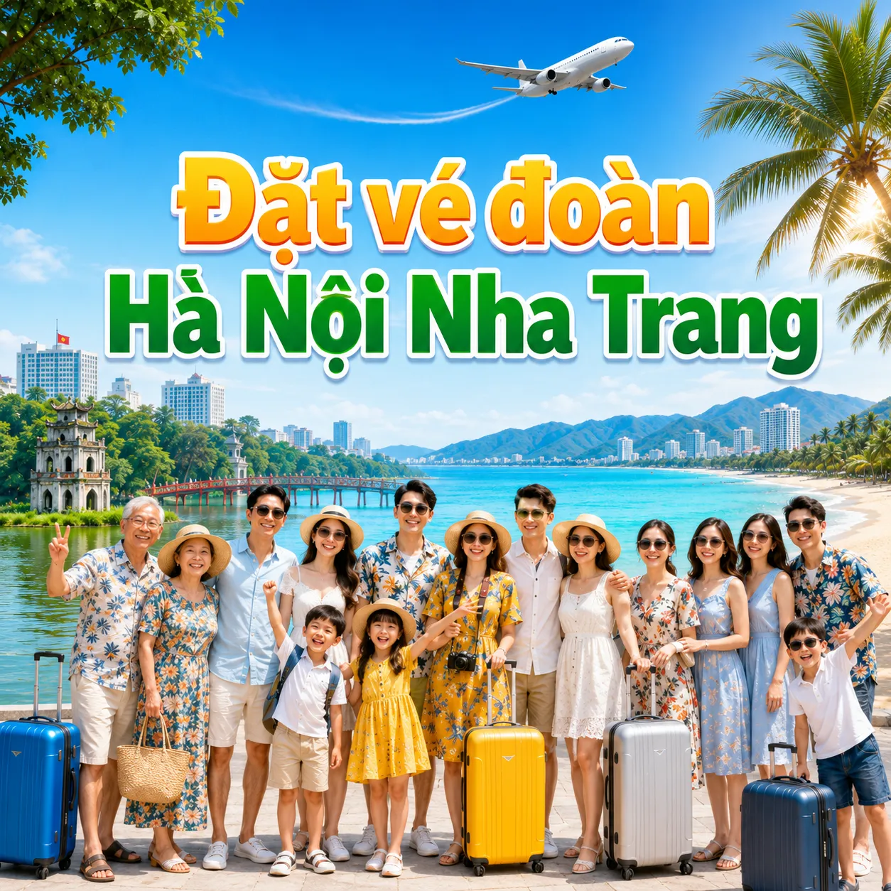 Đặt vé đoàn Hà Nội Nha Trang nhanh chóng, tiết kiệm