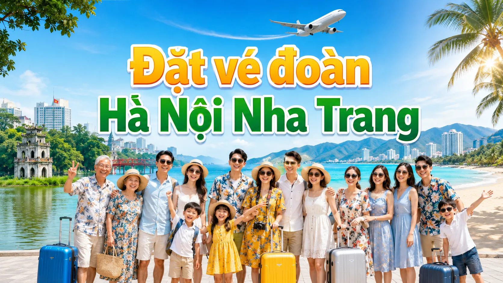 Đặt vé đoàn Hà Nội Nha Trang nhanh chóng, tiết kiệm