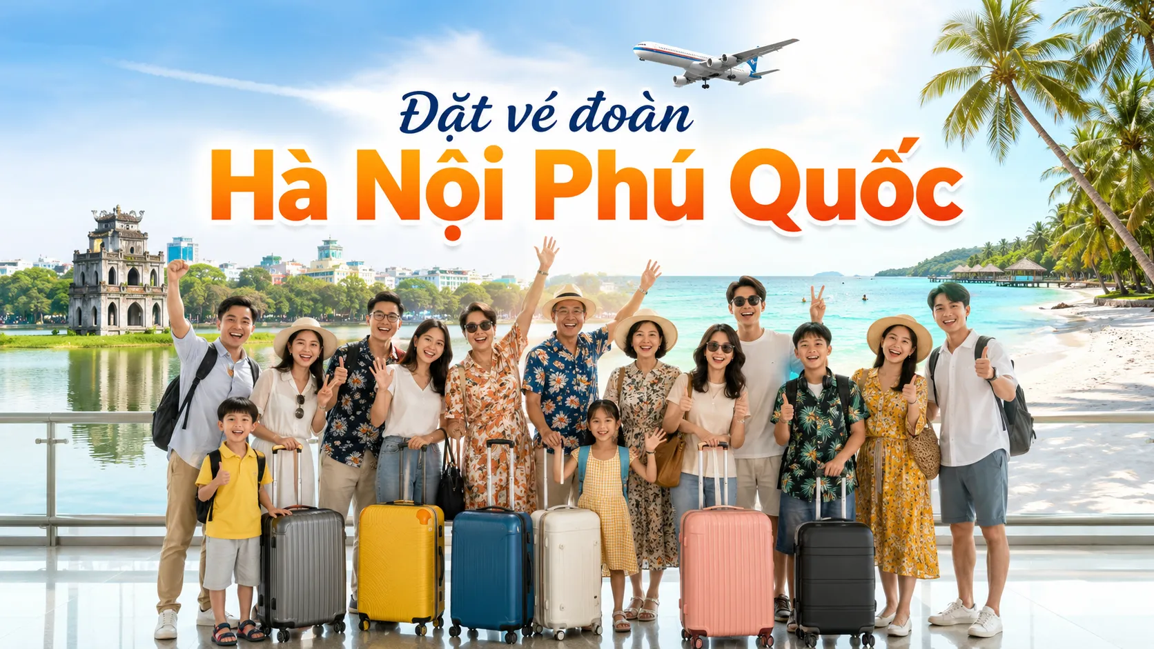 Đặt vé đoàn Hà Nội Phú Quốc giá rẻ