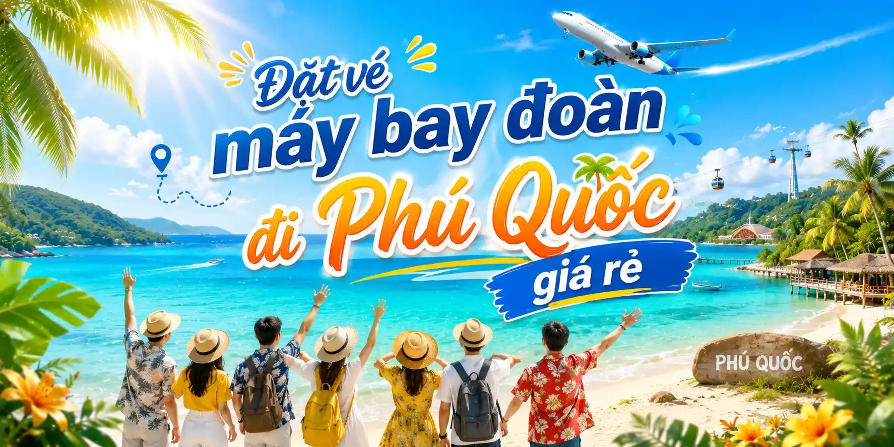 Đặt vé máy bay đoàn đi Phú Quốc giá rẻ