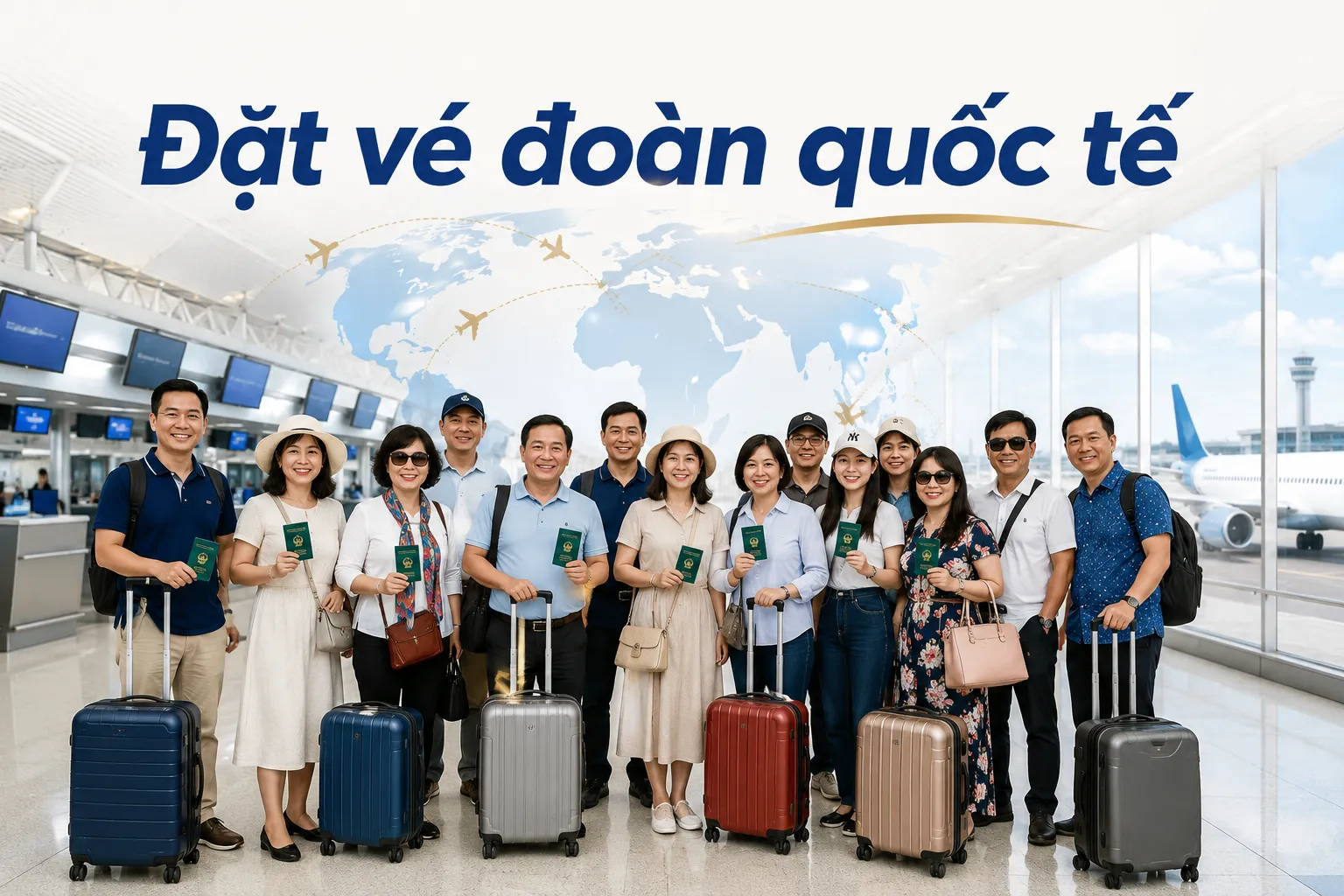 Đặt vé đoàn quốc tế giúp chuyến đi cả đoàn thuận lợi hơn